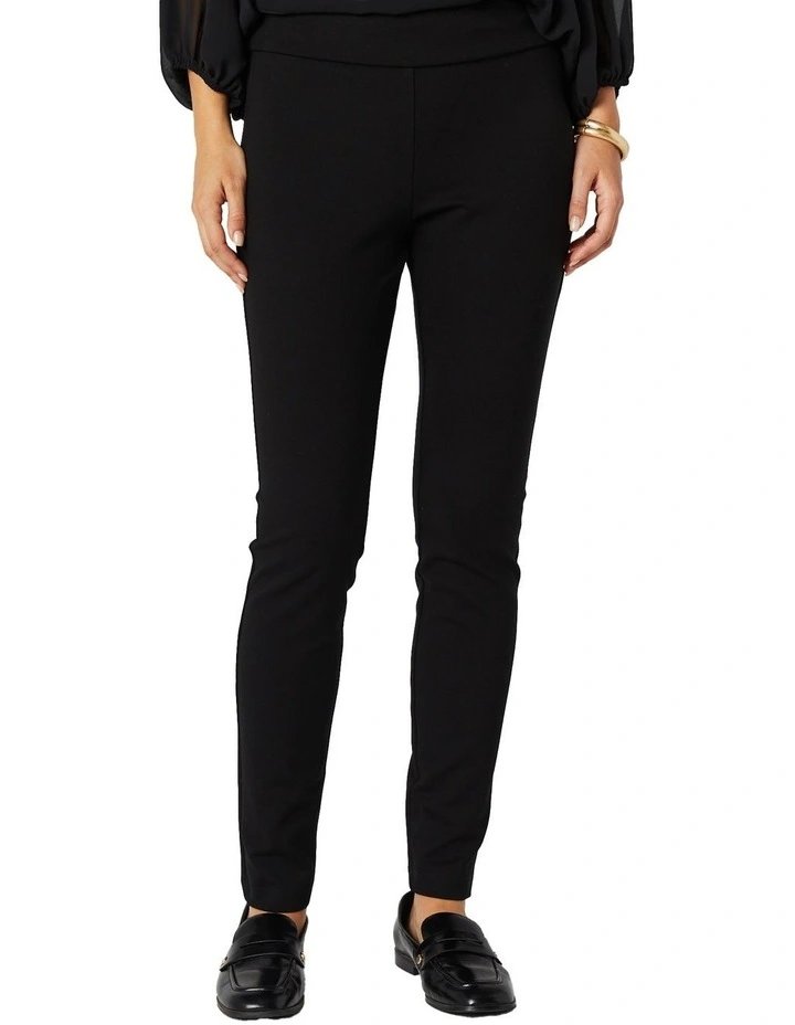 Phillipa Ponte Pant in Black image 4