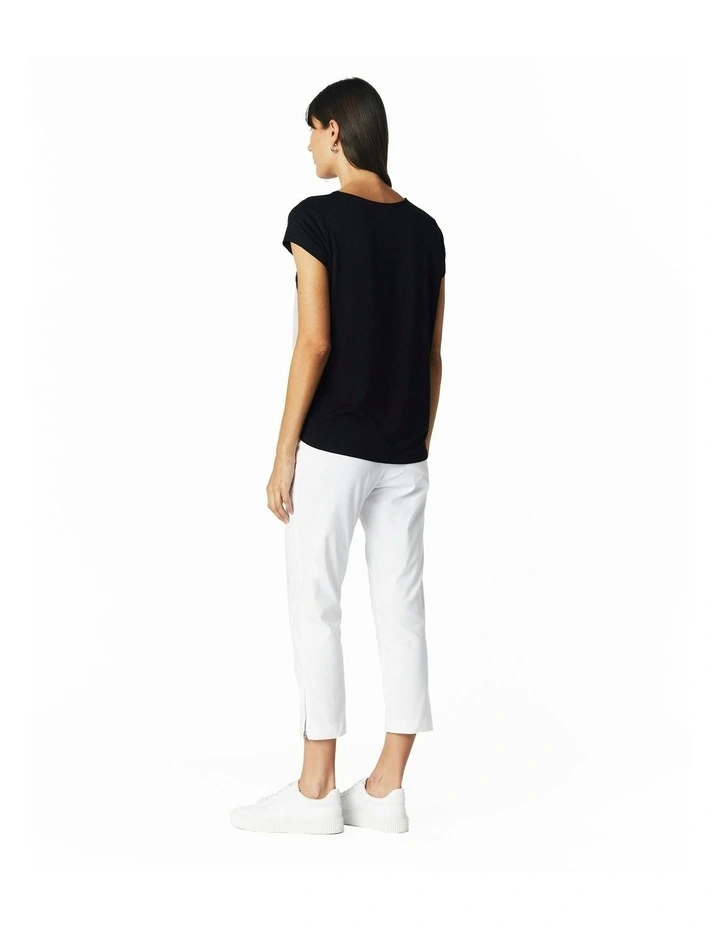 Short Sleeve Tee in Black image 2
