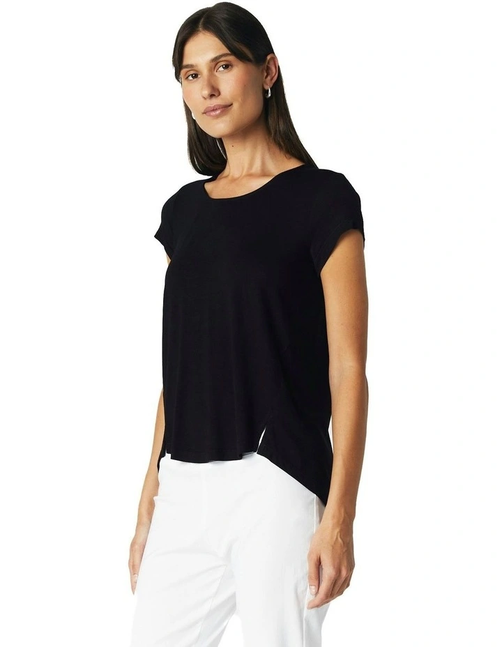 Short Sleeve Tee in Black image 7