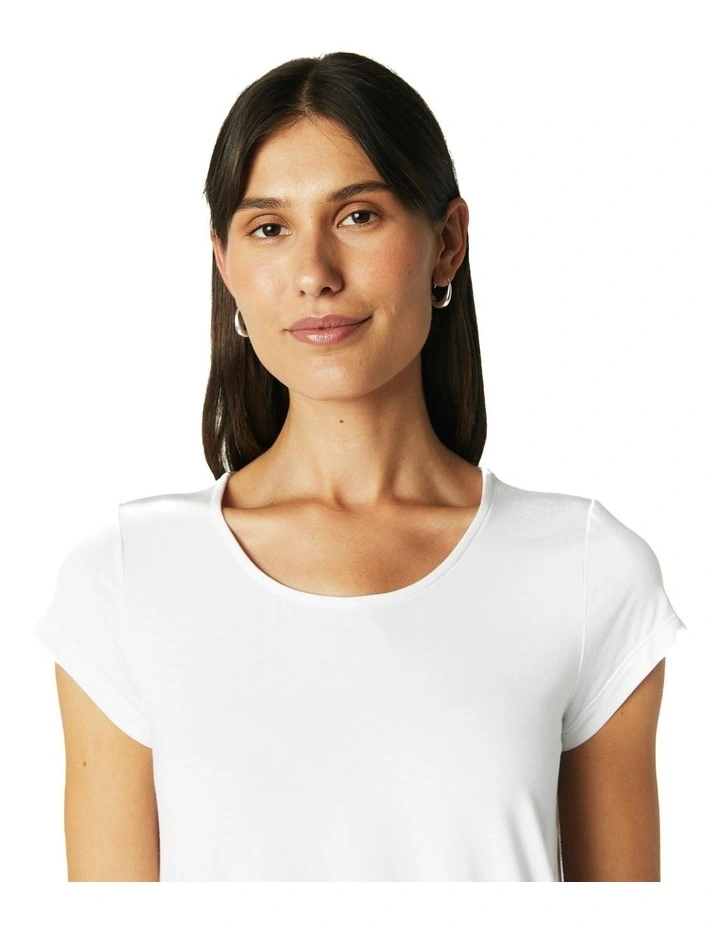 Short Sleeve Tee in White image 4