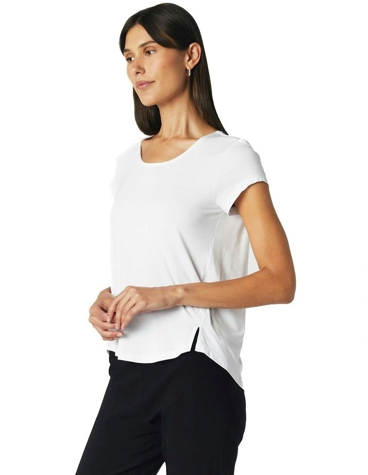 Short Sleeve Tee in White image 7