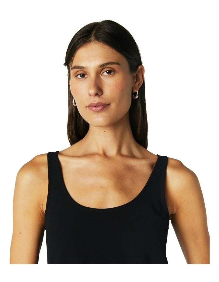 Slip Singlet in Black image 4
