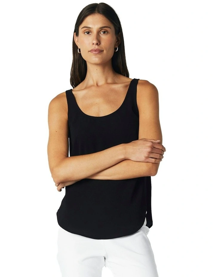 Slip Singlet in Black image 6