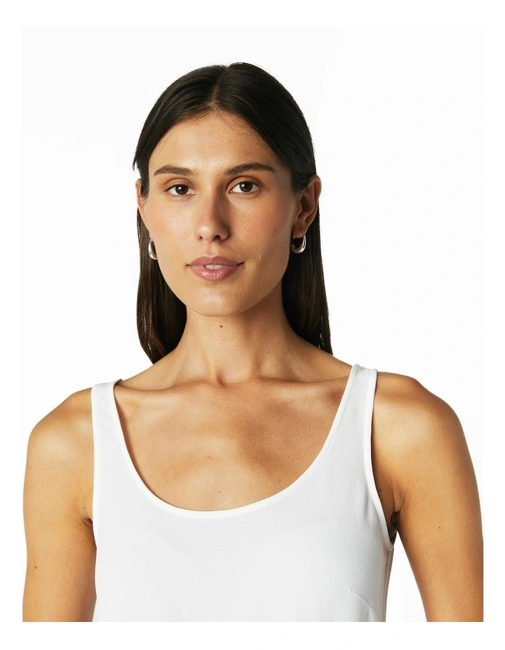Slip Singlet in White image 4