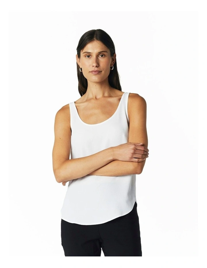 Slip Singlet in White image 7