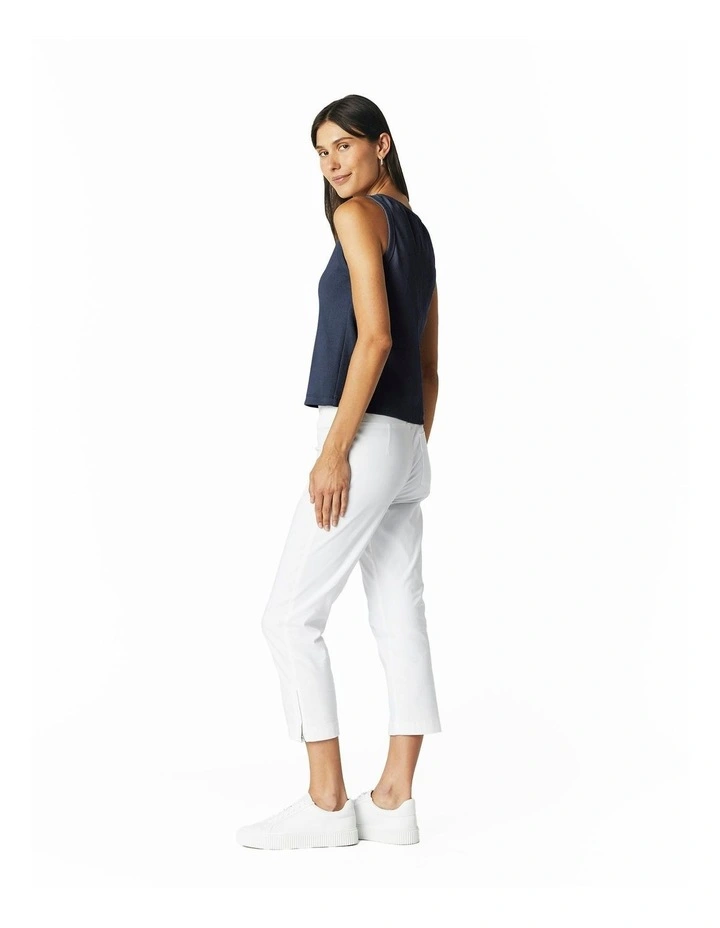 Rib Knit Tank in Ink image 3
