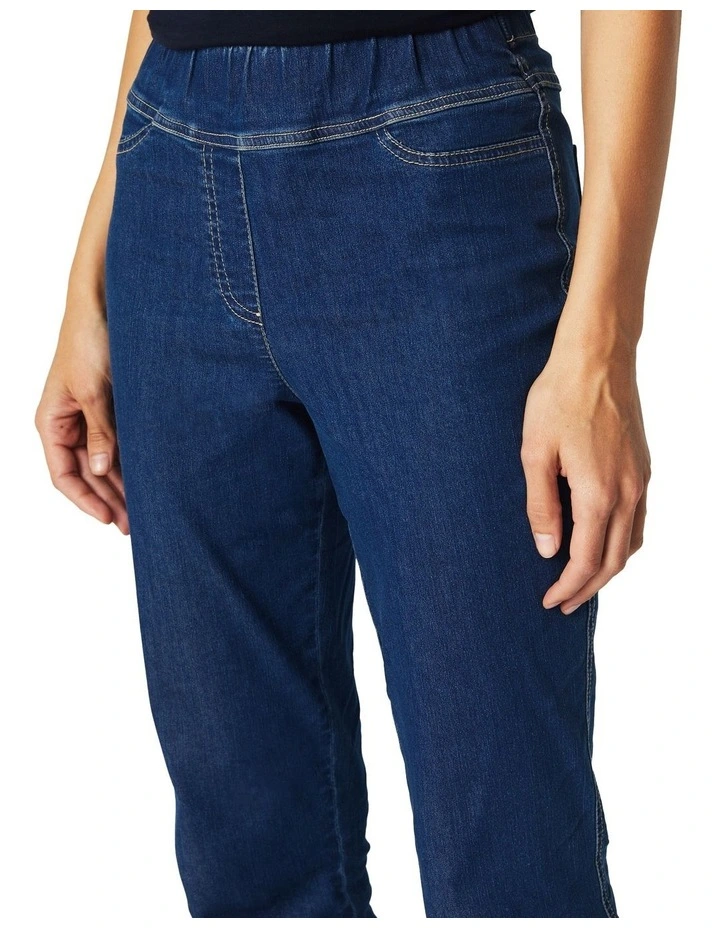 Rosa Pull On Slim Leg Jean in Mid Blues image 5