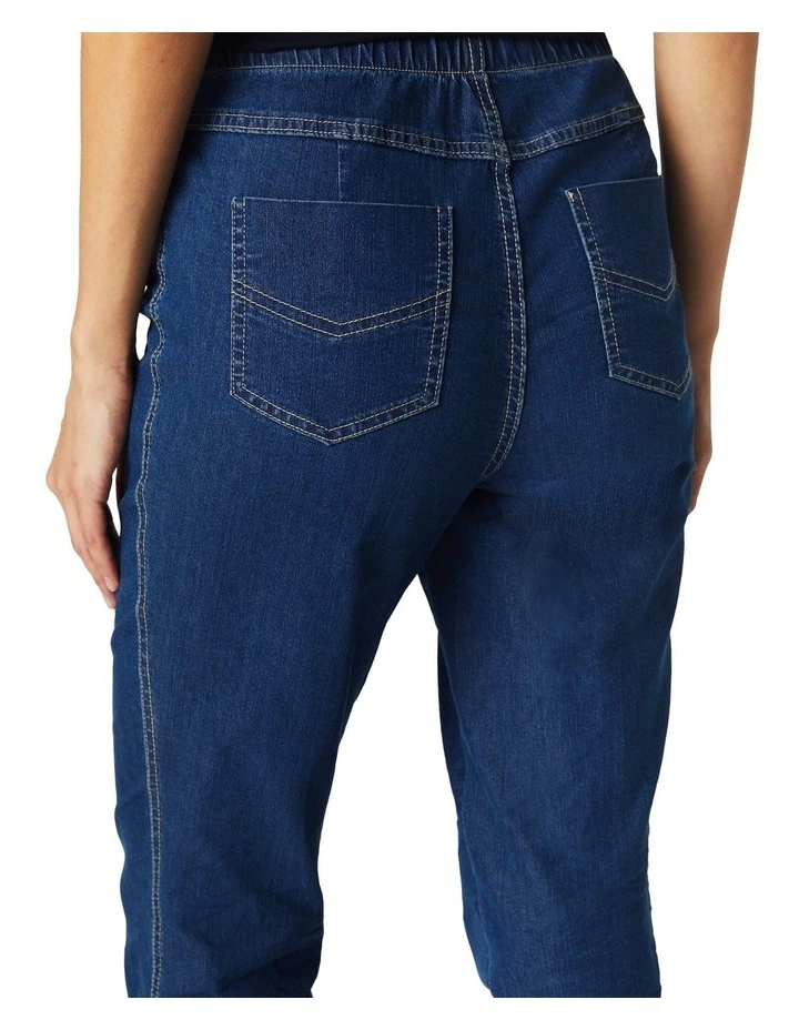 Rosa Pull On Slim Leg Jean in Mid Blues image 6