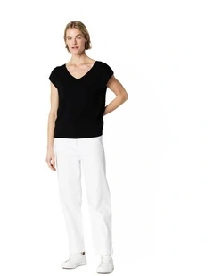 Dahlia Relaxed Jean in White