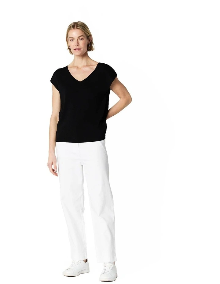 Dahlia Relaxed Jean in White image 1