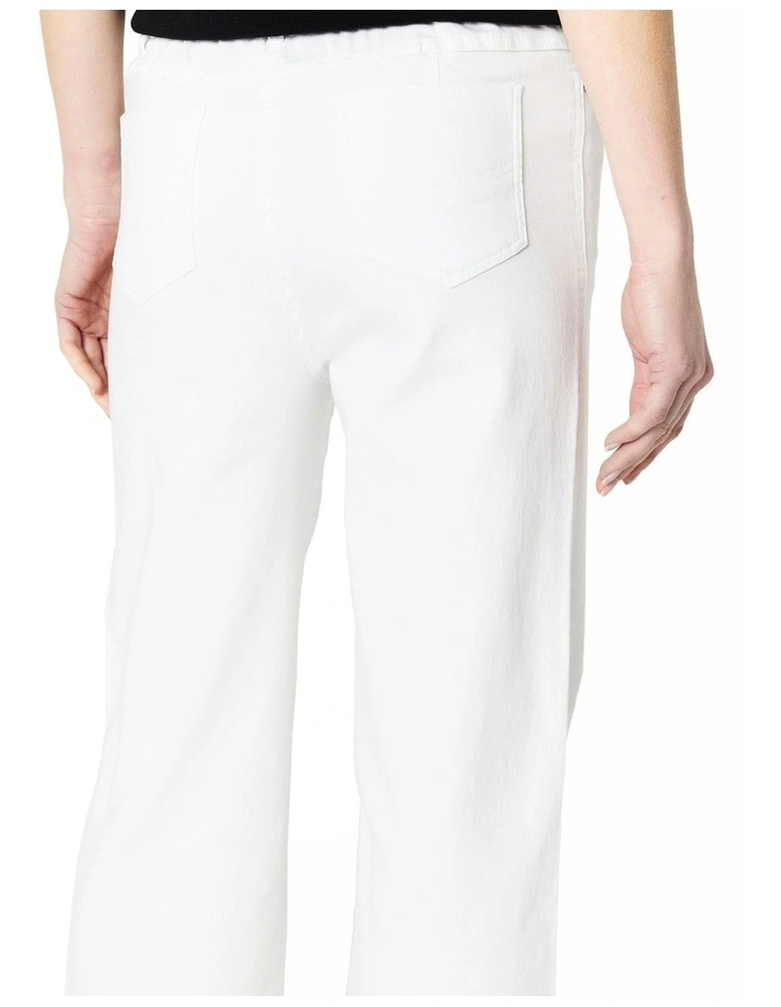 Dahlia Relaxed Jean in White image 6