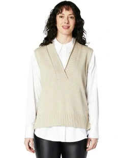 Aurora Vest in Stone