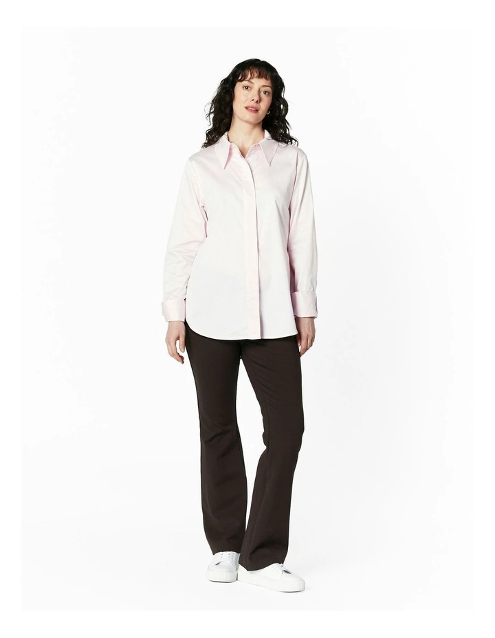 Bella Bootleg Pant in Cream image 1