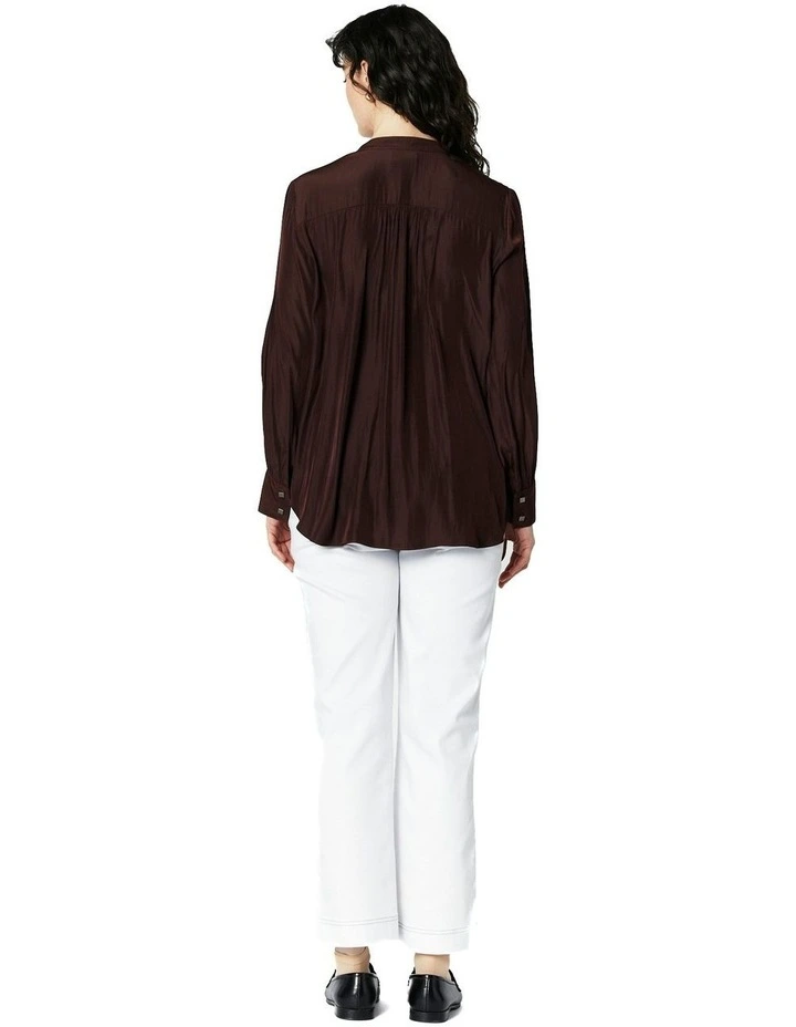 Frances Blouse in Chocolate image 2