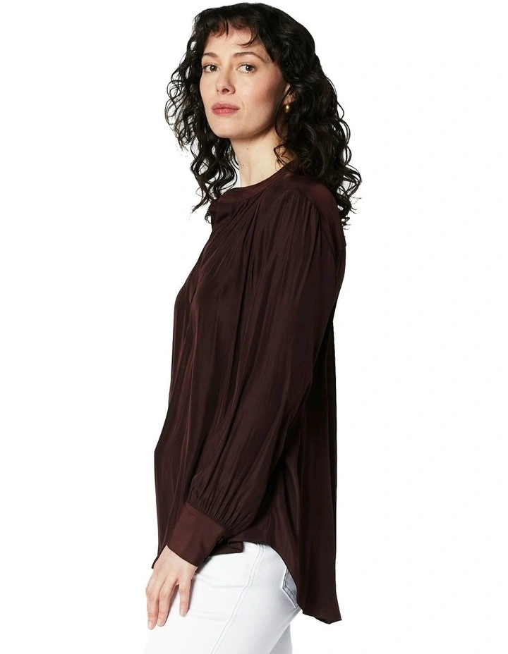 Frances Blouse in Chocolate image 3