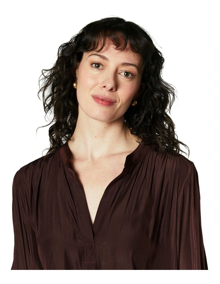 Frances Blouse in Chocolate image 4