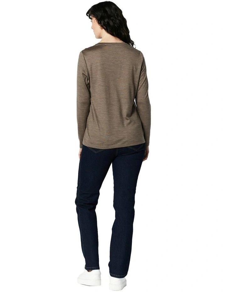 Hazel Top in Brown image 2