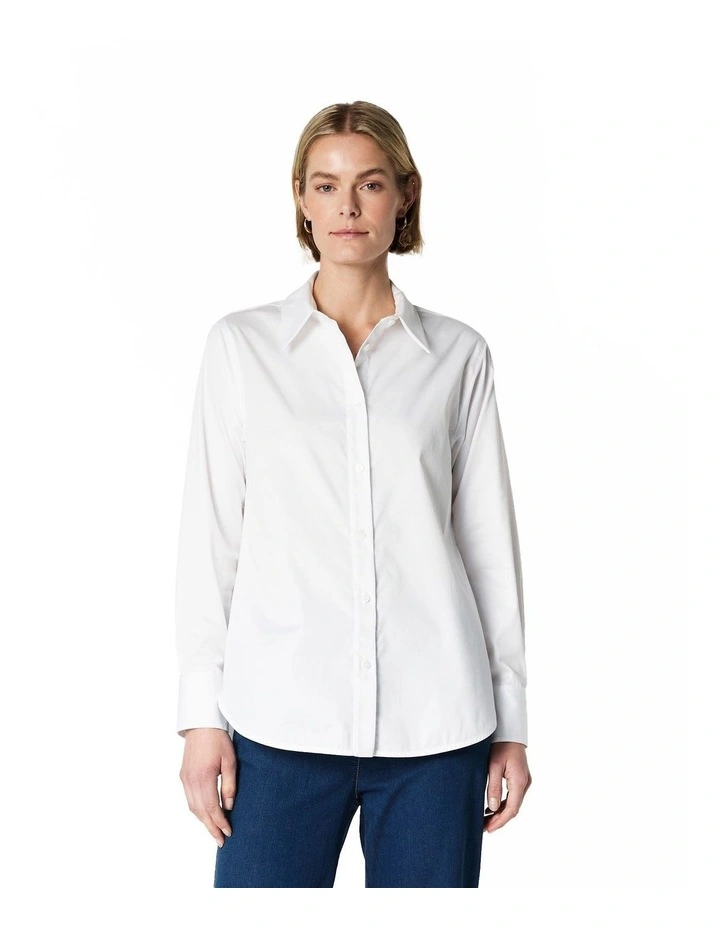 Dylan Classic Shirt in White image 1