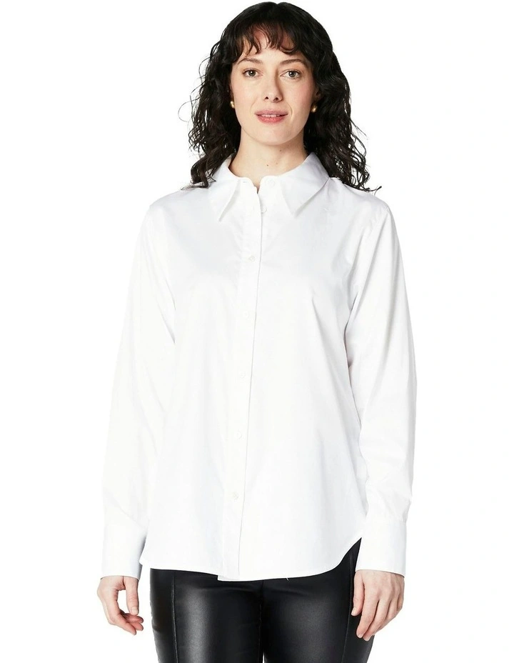 Dylan Classic Shirt in White image 1