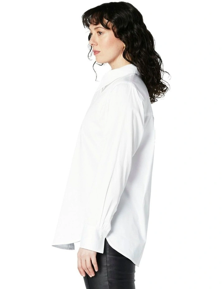 Dylan Classic Shirt in White image 3