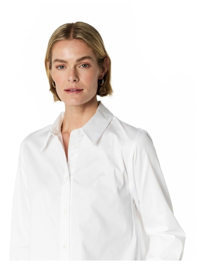 Dylan Classic Shirt in White image 4