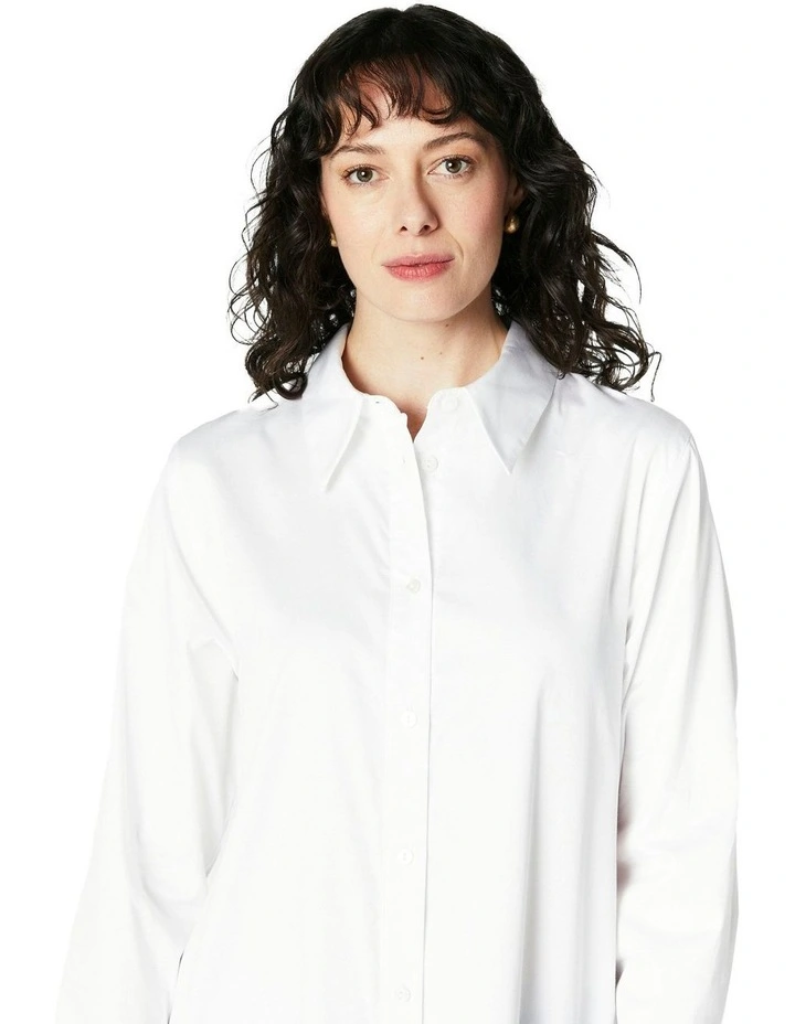 Dylan Classic Shirt in White image 4