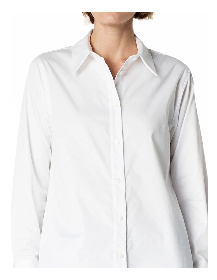 Dylan Classic Shirt in White image 7