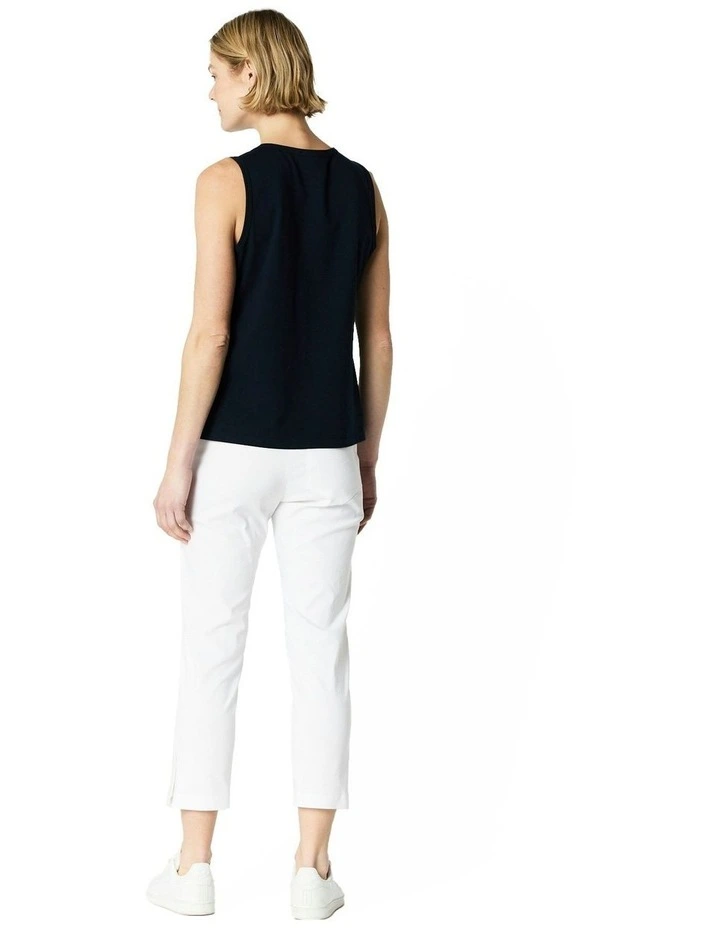 Capri Pant in White image 2