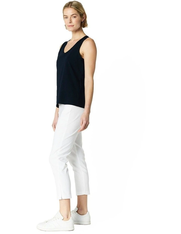 Capri Pant in White image 3
