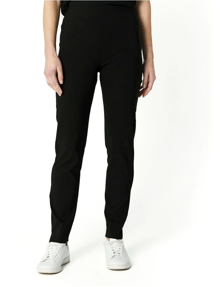 Long Capri Pant in Black image 4