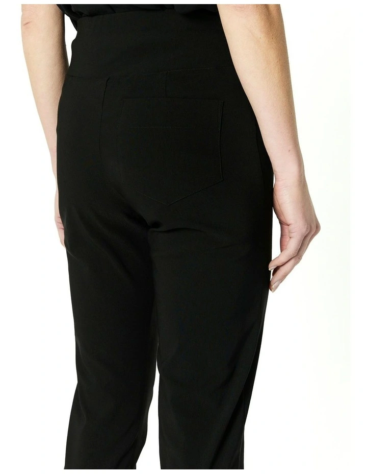 Long Capri Pant in Black image 7