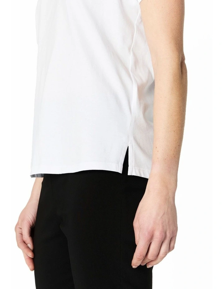 Erika Tee in White image 5