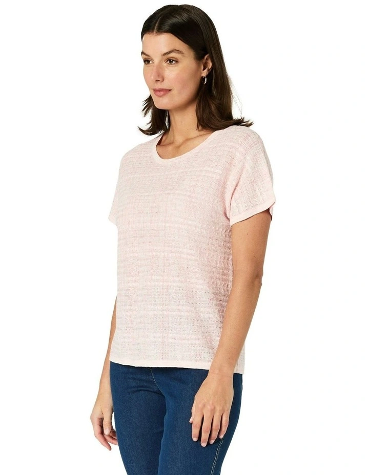 Nella Knit Top in Pink image 3