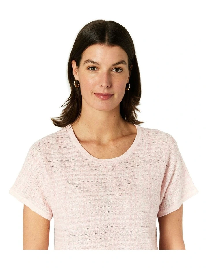 Nella Knit Top in Pink image 4