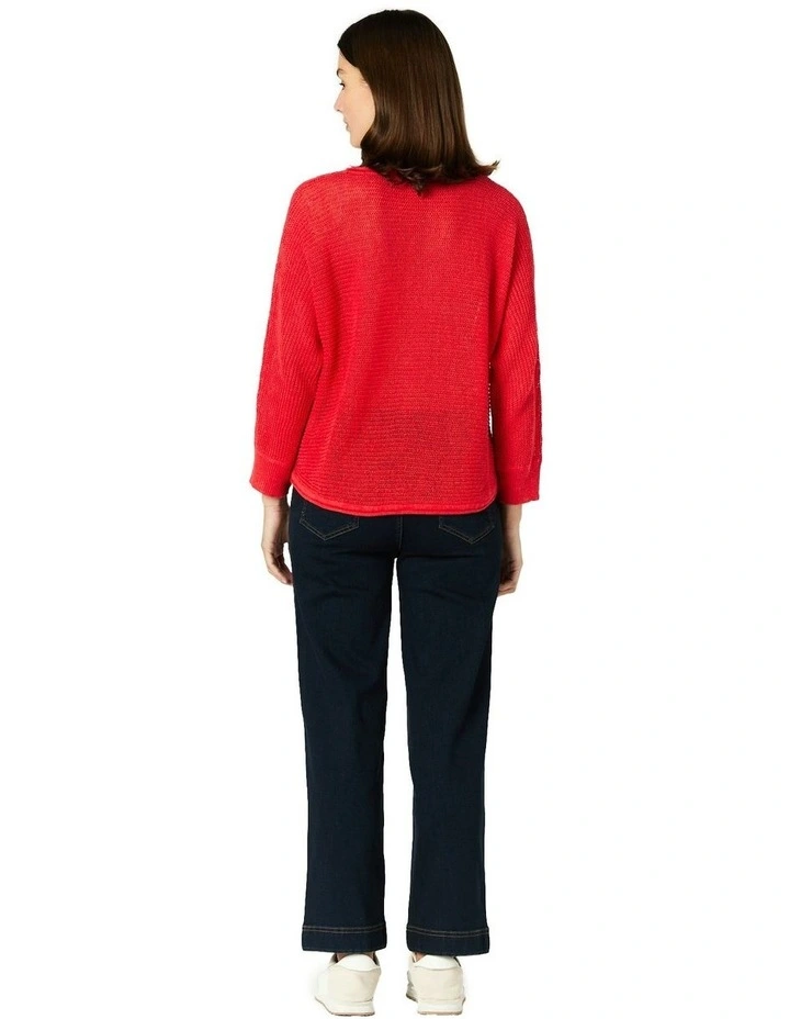 Carrie Knit in Red image 2