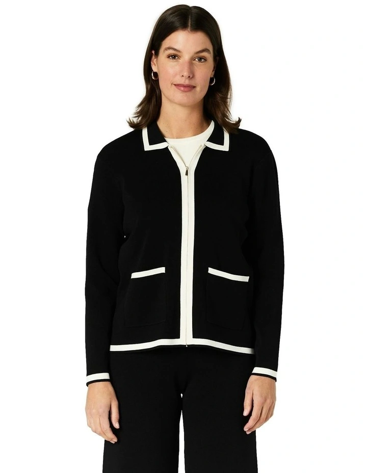 Celene Cardigan in Black image 1