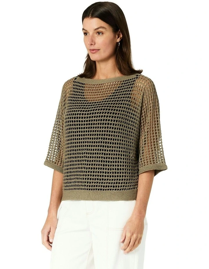 Anisha Knit in Green image 3