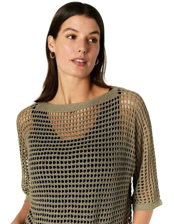 Anisha Knit in Green image 4