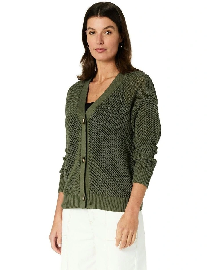 Helena Cardigan in Green image 3