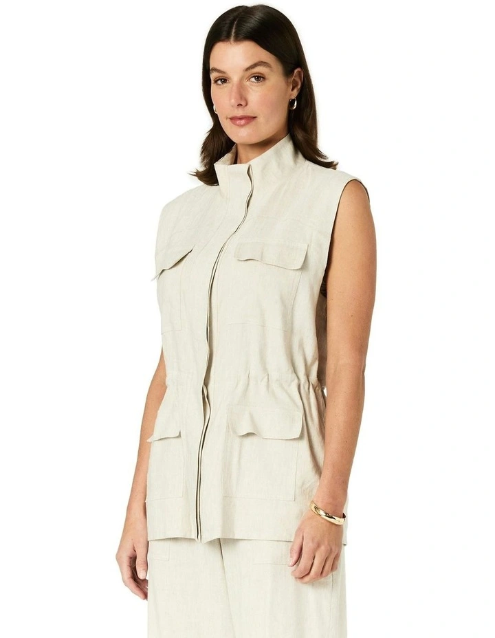 Natalie Vest in Beige image 3