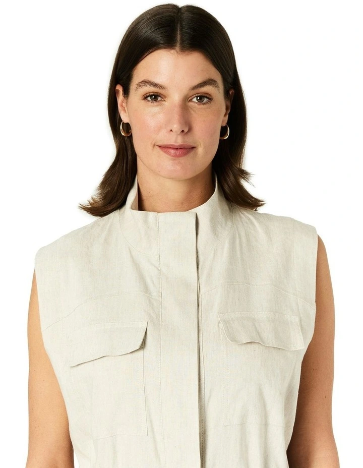 Natalie Vest in Beige image 4