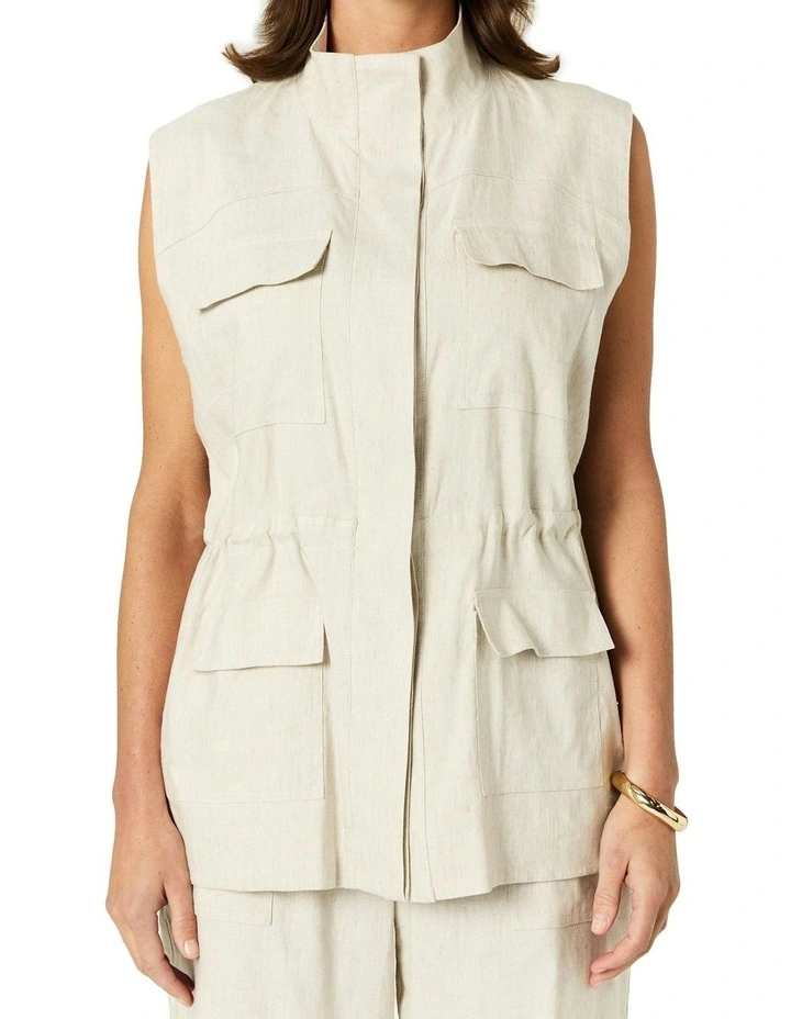 Natalie Vest in Beige image 5