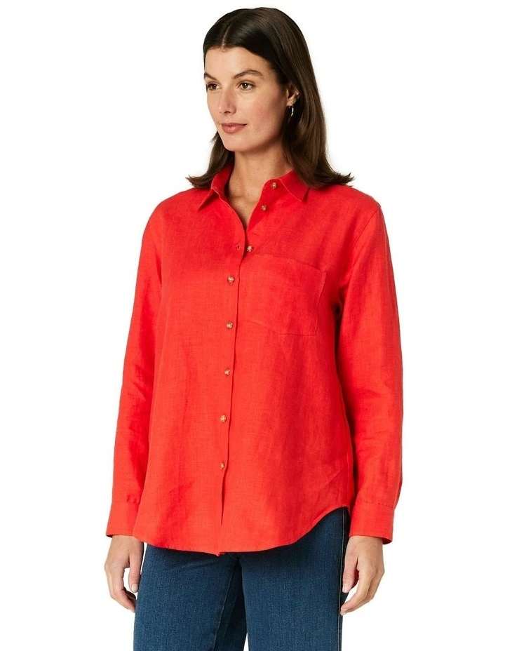 Como Shirt in Red image 3