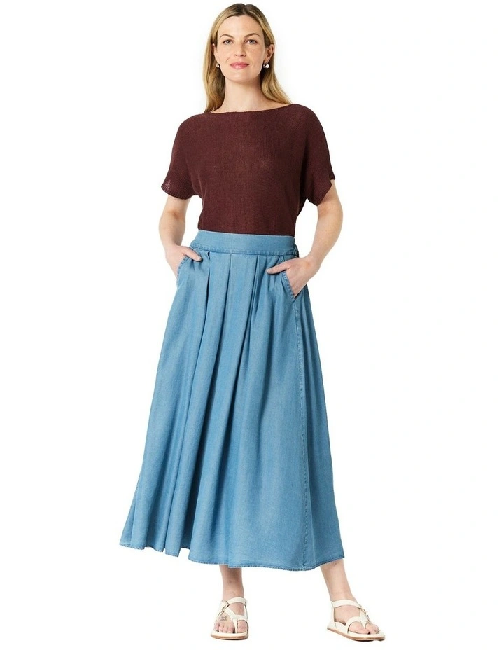 Azaria Skirt in Pale Blue image 1