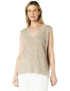 Candice Vest in Brown