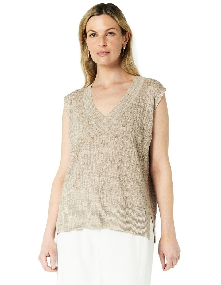 Candice Vest in Brown image 1