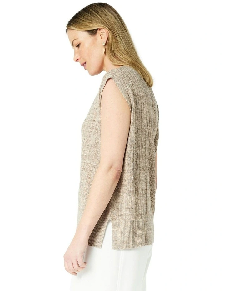 Candice Vest in Brown image 3