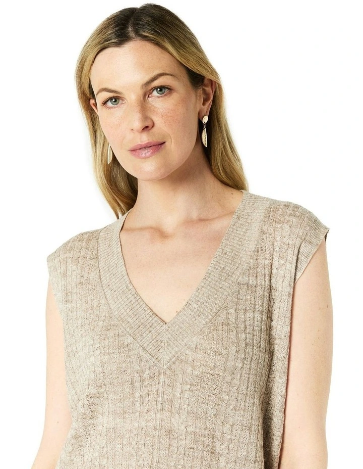 Candice Vest in Brown image 4