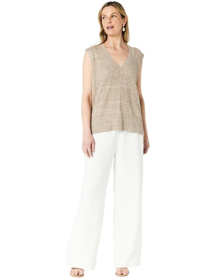 Savannah Pant in Cream image 1