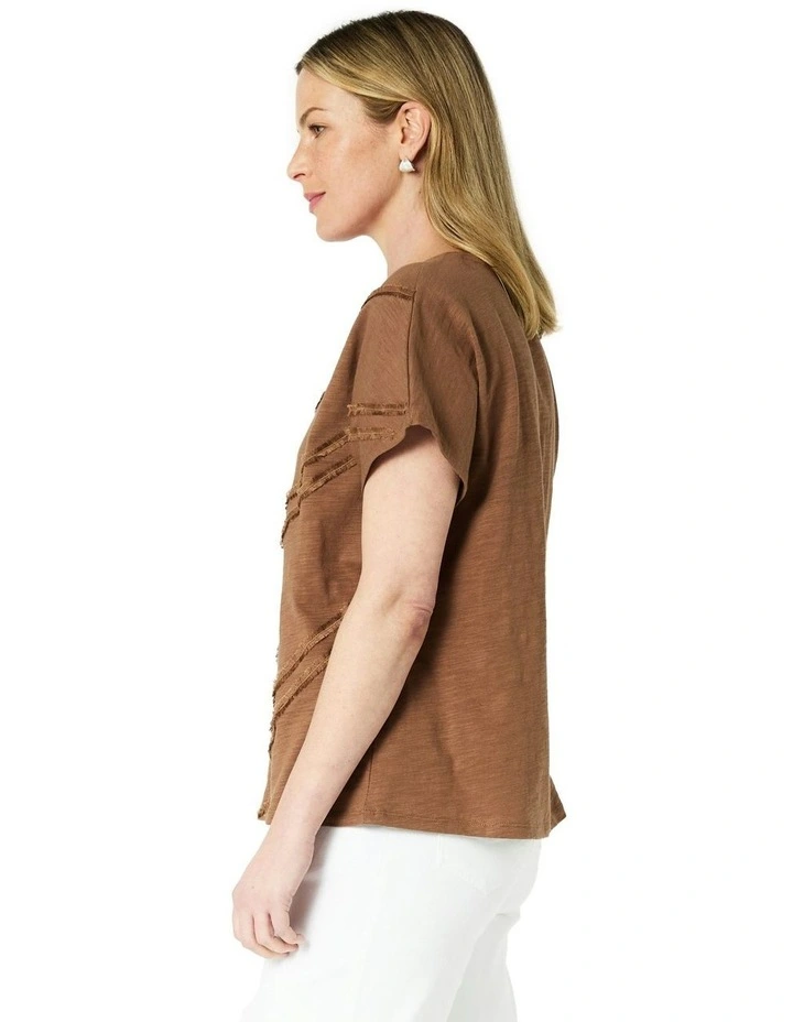 Lara Top in Brown image 3
